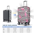 thumbnail image 6 of Xecao Flamingos print Elastic Luggage Cover, with double-sided print , is perfect for travel, business, and daily use, 6 of 9