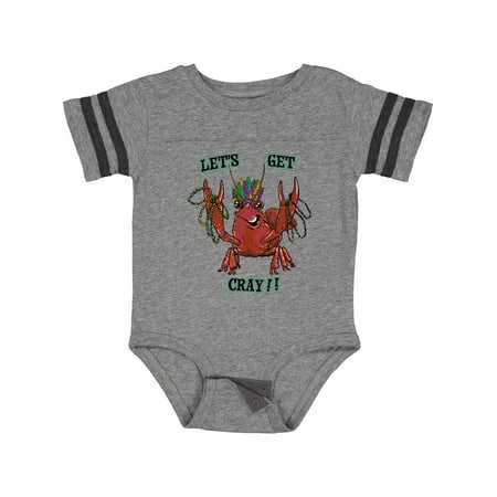 

Inktastic Mardi Gras Let s Get Cray! Crayfish with Beads Gift Baby Boy or Baby Girl Bodysuit