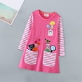 thumbnail image 7 of Zwiiyzr Toddler Girls Winter Dress Casual Long Sleeve Crew Neck Cartoon Printed Cotton Warm Christmas Tunic Dress Pink, 7 of 7