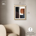 thumbnail image 4 of Intersecting Arcs II Canvas Print Midcentury Art by Art Remedy, Gold Frame, 16 x 20, 4 of 6