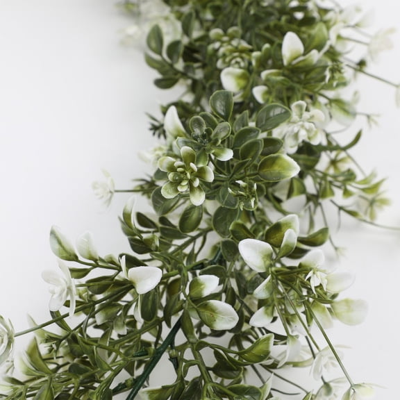 Hvmvliv 6ft Christmas Pine Garland Green Rattan Vines Simulation Xmas Garland for Wedding Party Decoration Green