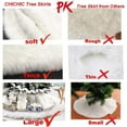 thumbnail image 2 of Bfantian 48 Inch Faux Fur Christmas Tree Skirt White Plush Skirt for Merry Christmas Party Christmas Tree Decoration, 2 of 6