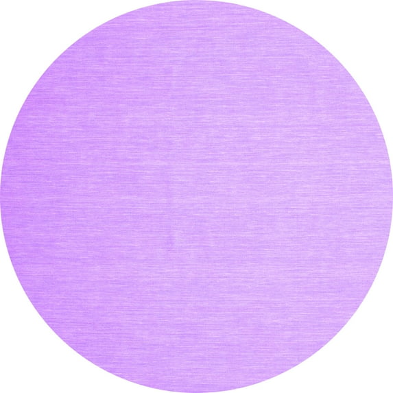Ahgly Company Indoor Round Abstract Purple Contemporary Area Rugs, 4' Round