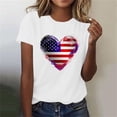thumbnail image 5 of Vetsdori Red White and Blue Shirts for Women Patriotic 4th of July Pullover Short Sleeve Independence Day Casual Graphic,Fashion Summer Womens Tops Crew Neck, 5 of 7