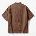 thumbnail image 5 of Guluxicc Men's Cotton Shirts Collared Short Sleeve Beach Vacation Tops for Everyday Wear Spring Summer Casual Outfits, 5 of 8