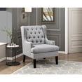 thumbnail image 5 of Gray Accent Chair | Button - Tufted for Living Decor | Plywood Frame and 100% Polyester | Easy - Assembly for User, 5 of 5