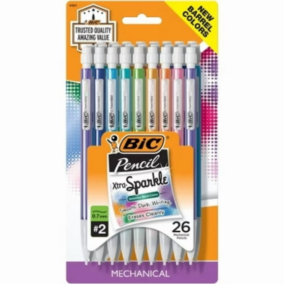 BIC #2 Mechanical Pencils with Xtra Sparkle
