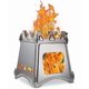 thumbnail image 1 of Camping Stove Wood Stove Portable Compact Stainless Steel / Titanium Wood Stove For Picnic Bbq Camping Hiking Banmo, 1 of 2