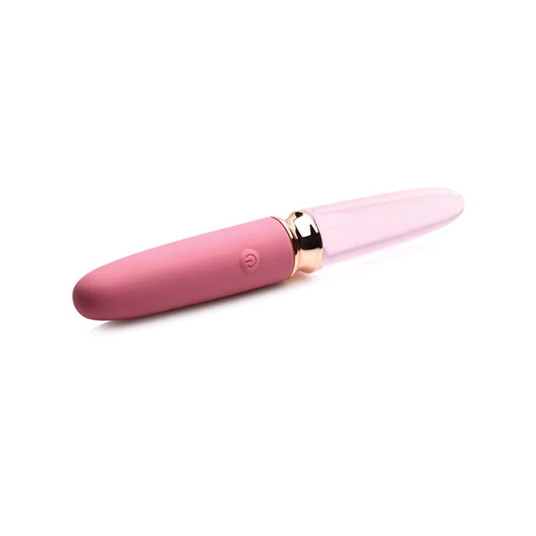 Prisms® 10X Rosé Dual Ended Smooth Silicone and Glass Vibrator