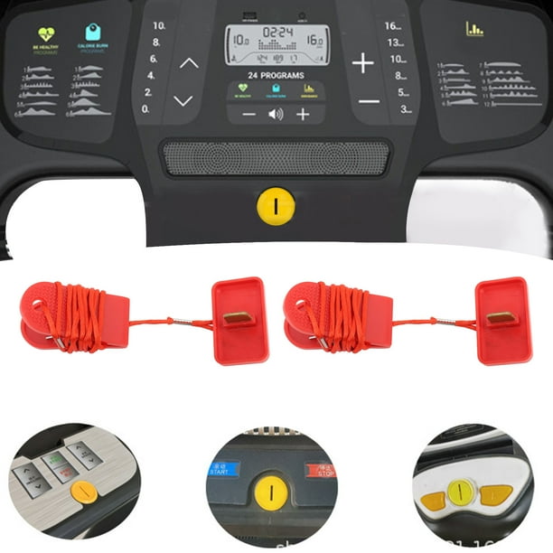 Llave De Seguridad Para Cinta De Correr, Parada De Emergencia, Llave De Seguridad Duradera Para Máquina Para Correr, Ligera Para La Mayoría De Las Cintas De Correr