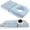 Light Blue, variant on Pregnancy Pillows for Sleeping, 45.3 Inch Pregnancy Massage Pillow Full Body Pillow with Re