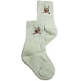 thumbnail image 2 of Ralph Lauren Big Boys Crew Sock with Golf Applique 37063-Medium (grey), 2 of 3