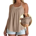 thumbnail image 3 of Tank Tops with Built in Bras for Women, Loose Fit Flowy Cami Top,2XL, 3 of 8