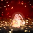 thumbnail image 4 of JWshufel Christmas Ornaments Christmas Decorations Christmas Gnome Doll Faceless Glowing Sequin Hat Home Decor Warm Light Ornament Gift 7.1 in Pink, 4 of 5