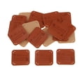 thumbnail image 2 of 20Pcs Etiquetas De Prendas De Vestir De Cuero PU Hechas A Mano Cuadradas Llave Sunnimix Etiquetas de PU hechas a mano, 2 of 8