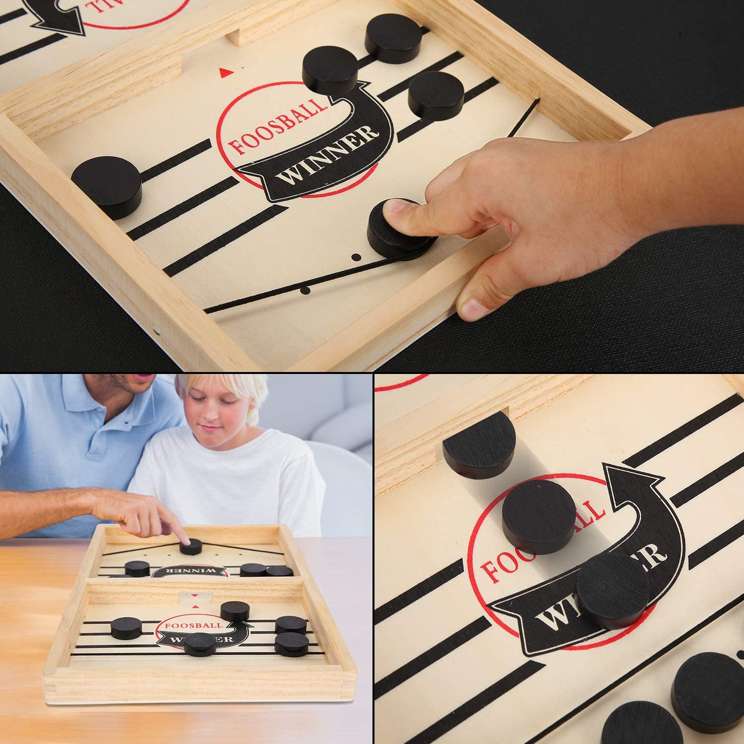 Fast Sling Puck Game,Desktop Battle 2 in2 Wooden Hockey Game,Funny  Slingshot Board Games,Adults or Kids Party Family Parent Child Interaction  Toys-Foosball Fast Winner Game: Buy Online at Best Price in UAE 