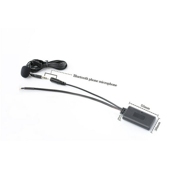 12Pin Aux Bluetooth 5.0 Adapter MIC Cable For BMW X5 X3 Z4 E83 E85 E86 E39 E53