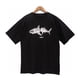 thumbnail image 3 of Camiseta holgada de manga corta con estampado de tiburones y cola cortada de Angels Palm Angel PA, camiseta informal de marca de moda para hombres y mujeres, nuevaAzul, 3 of 4