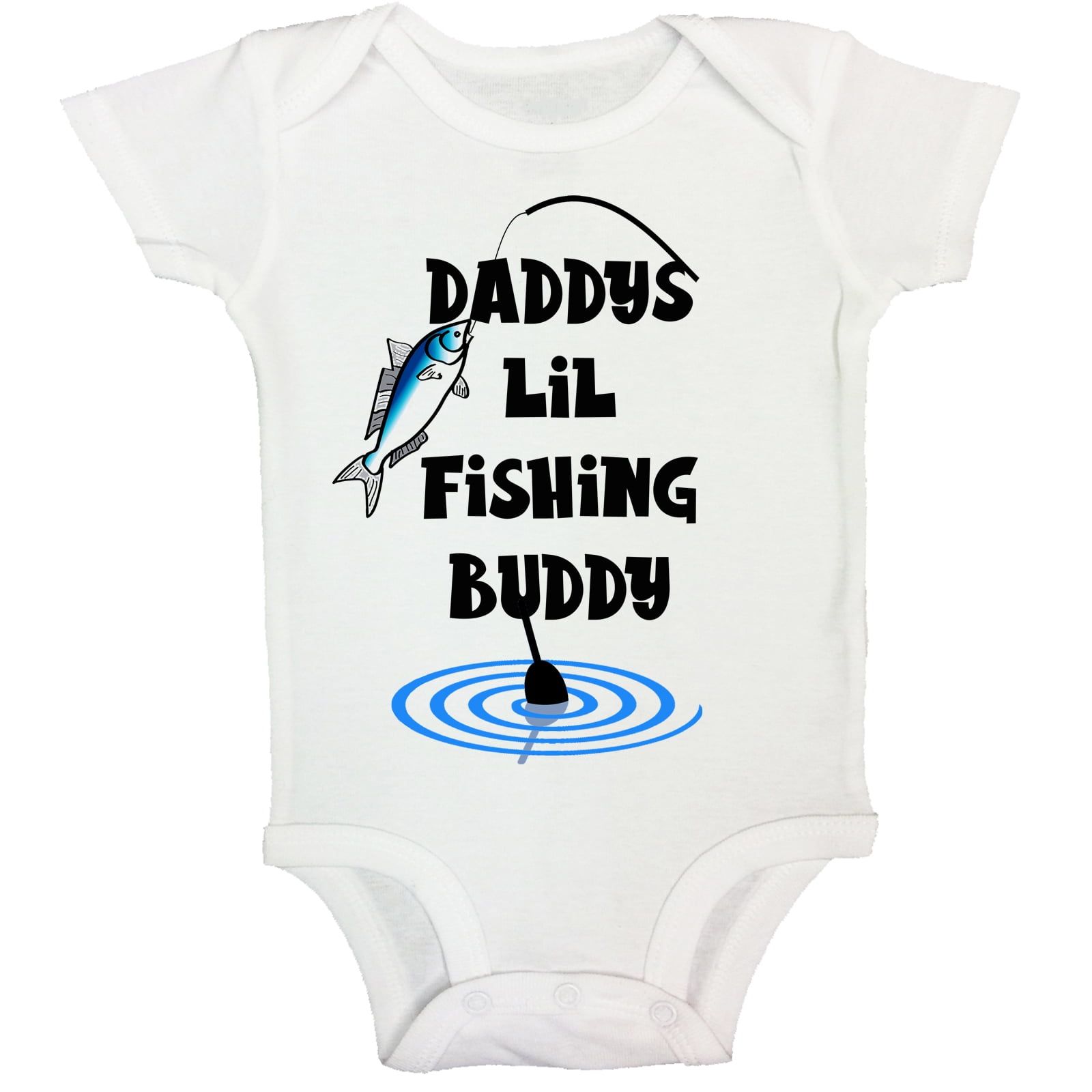 Cute Fishing Baby Onesie T-shirt - Daddys Lil Philippines | Ubuy