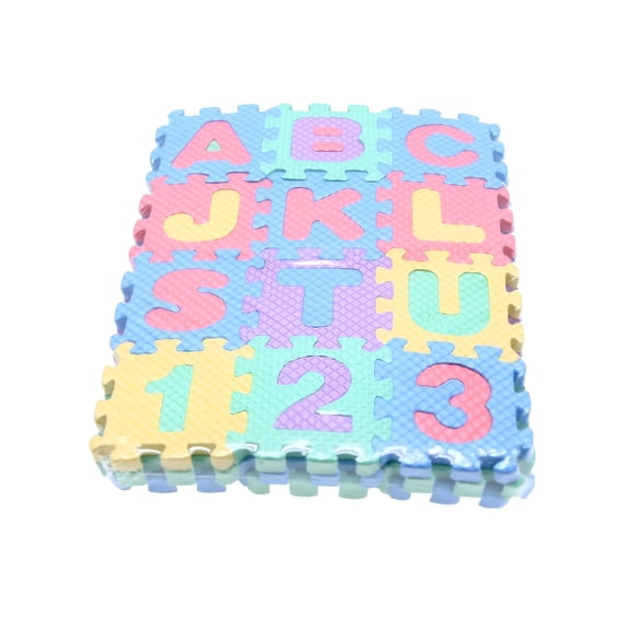 CYFW Puzzle Play Mat,Floor Puzzle,36-Piece Set Comfortable Educational Reusable Kids Foam Play Mat,Alphabet Play Mat,Play Mats for Floor for Living Room Kitchen