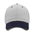 thumbnail image 2 of Only Moment White Unisex Vintage Washed Unstructured Baseball Cap Cotton Adjustable Original Classic Low Profile Cotton Hat Unconstructed Plain Cap Men Women One Size, 2 of 4