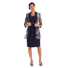 R&M Richards Women's Two-Piece Printed Jacket and Dress Set - Petite