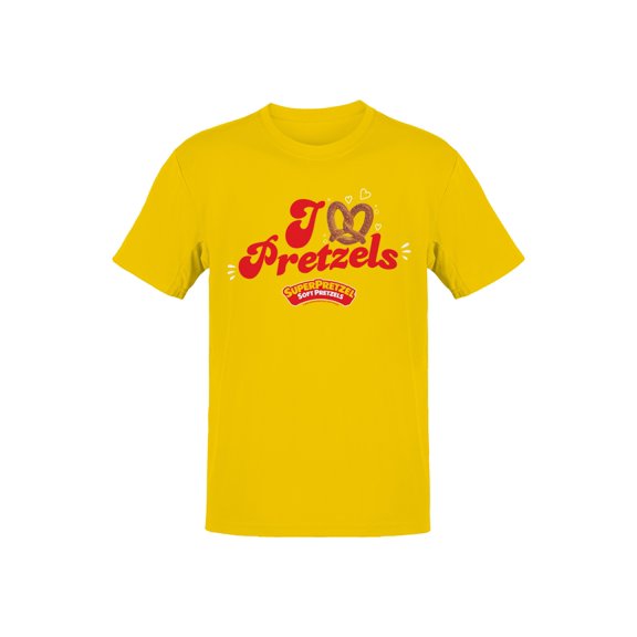 Officially Licensed Super Pretzel I Love Pretzels Men's T-shirt