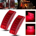 thumbnail image 4 of SCITOO 2pcs Red Fender Marker Light Side Marker Turn Signal Light Assembly Waterproof 12V Turn Signal Indicator Light Clearance Lights Fit For Truck Bus Boat SUV ATV Trailer Universal, 4 of 5