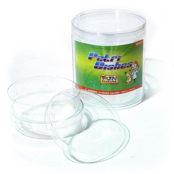 Fun Science FI-PLG2-2 Petri Dishes Extra Deep - 4 Per Pack - Pack of 2