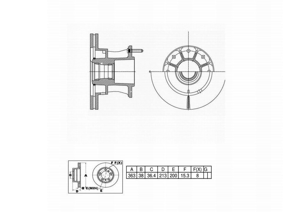 Winstop Brake Rotor and Hub Assembly, Front WS251316, Ford F-350 Super Duty 2022-2013