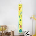 thumbnail image 4 of Children's Height Growth Chart Cartoon Pattern Canvas Height Chart Ruler Removable Wall Mounted Ruler Measurement Chart Suitable For Home Decoration Measuring Board Foldable Fencing Bracket Gauge, 4 of 4