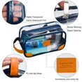 thumbnail image 3 of Neceser Lermende transparente para hombre que viaja, azul, impermeable, 3 of 7