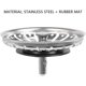 thumbnail image 3 of 2 Pcs Sink Strainer/Kitchen Hole Sink Stopper/Bath Strainer Ball End Stainless Steel, 3 of 4