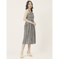 thumbnail image 3 of Moomaya Sleeveless Square Neck Fit And Flare Cotton Dress - Women's Summer Dress, 3 of 9