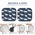 thumbnail image 6 of Windshield Sun Shade, Aesthetic reindeer moose navyblue Foldable Car Sun Shade Windshield for Front, 2 Pieces, 6 of 7
