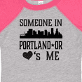 thumbnail image 4 of Inktastic Portland Oregon Someone Loves Me Skyline Boys or Girls Baby Bodysuit, 4 of 5