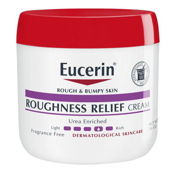 Eucerin Roughness Relief Cream, Body Lotion For Rough and Bumpy Skin