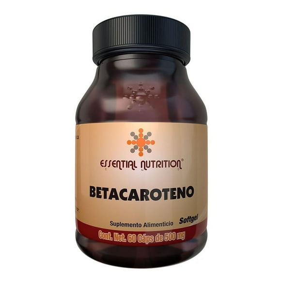 Suplemento alimenticio Essential Nutrition Betacaroteno 60 cápsulas de 500 mg