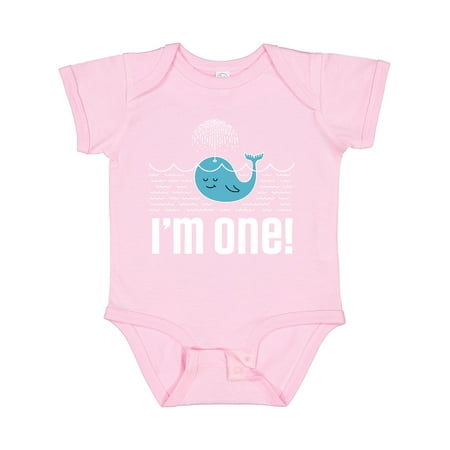 

Inktastic 1st Birthday Party Whale Fish Boys or Girls Baby Bodysuit