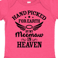 thumbnail image 4 of Inktastic Handpicked for Earth by My Meemaw in Heaven with Angel Wings Boys or Girls Baby Bodysuit, 4 of 5