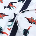 thumbnail image 4 of WIBACKER Dinosaur Cotton Pajamas for Infant Baby Boys, 2 Way Zipper Sleeper, Footed and Footless PJs, 4 of 5