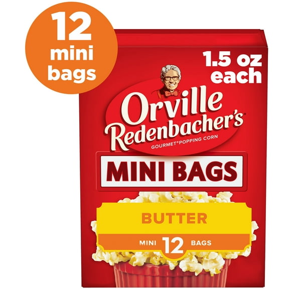 Orville Redenbacher’s Microwave Popcorn, Butter Flavor, 1.5 oz., 12-Count