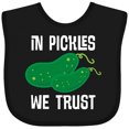 thumbnail image 3 of Inktastic Funny in Pickles We Trust Boys or Girls Baby Bib, 3 of 4