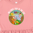 thumbnail image 4 of Inktastic 1st Trip to Zoo Animals Girls Toddler Dress, 4 of 5