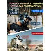 Froura Wireless Gaming Headsets for PS5 PC Switch PC with Bluetooth 5.2, 2.4 GHz USB Gaming Headphones with Detachable Microphone, 40H Battery Life, 3.5mm Wired for Xbox Series,Black