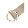 thumbnail image 2 of Cinturón de cintura de perlas falsas para mujeres de talla grande INSPIRE CHIC, cinturones anchos de terciopelo vintage para vestido de 25.59-32.28" beige, 2 of 5