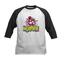 CafePress - Power Rangers Morphin Time Kids Baseball T Shirt - Kids Cotton Baseball Jersey, 3/4 Sleeve Shirt
