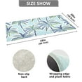 thumbnail image 3 of Luxury Bathroom Rug 39"x20" Non Slip Bedroom Mat Plush Shaggy Soft Absorbent Bath Rugs Washable Carpet for Kitchen Shower and Tub Tropical Palm Trees on Blue, 3 of 6