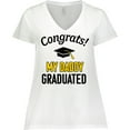 thumbnail image 3 of Inktastic Congrats My Daddy Graduated with cap Women's Plus Size V-Neck T-Shirt, 3 of 5