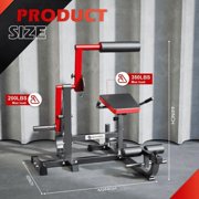 GYHPD Ab/Back Machine, AB Crunch Back Extension Machine with Armrests, Adjustable Core Muscle Strength Training Machine, AB Workout Machine for Upper Body Workout, Home Gym Equipment